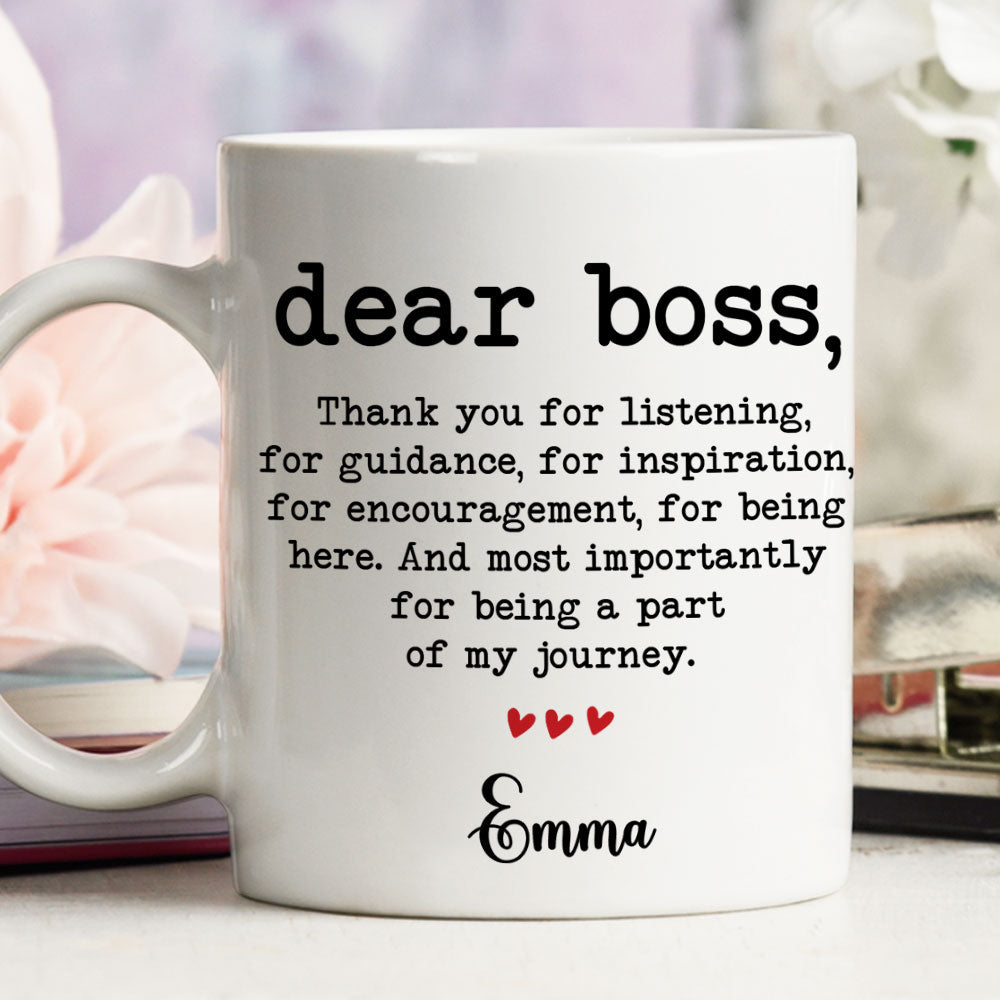 Thank You Boss - Personalized Custom Mug