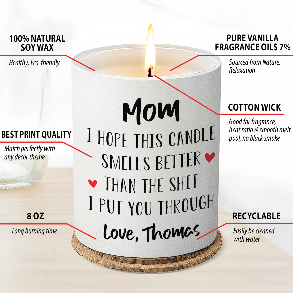 I Hope It Smells Good - Personalized Custom Candle