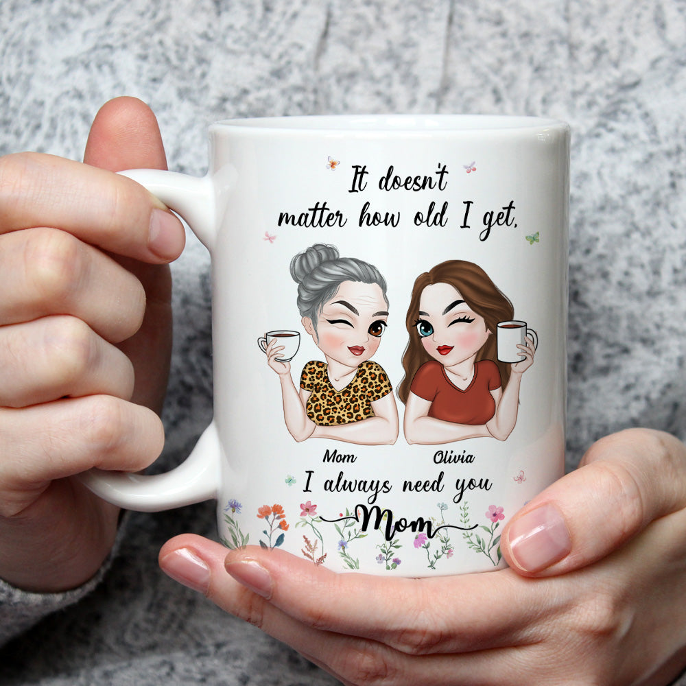 I Need My Mom Here - Personalized Custom Coffee Mug