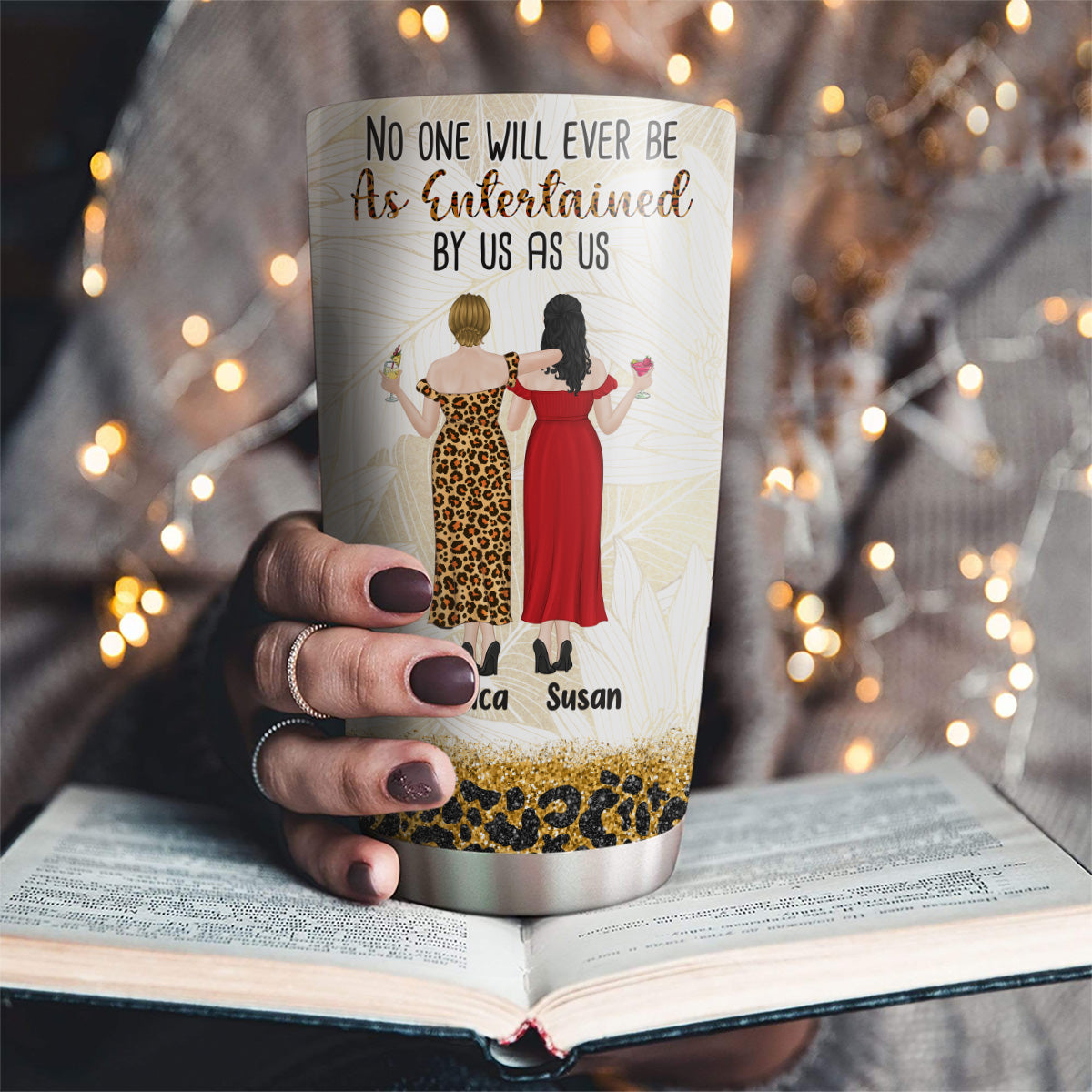 No One Entertained As Us - Personalized Custom Tumbler