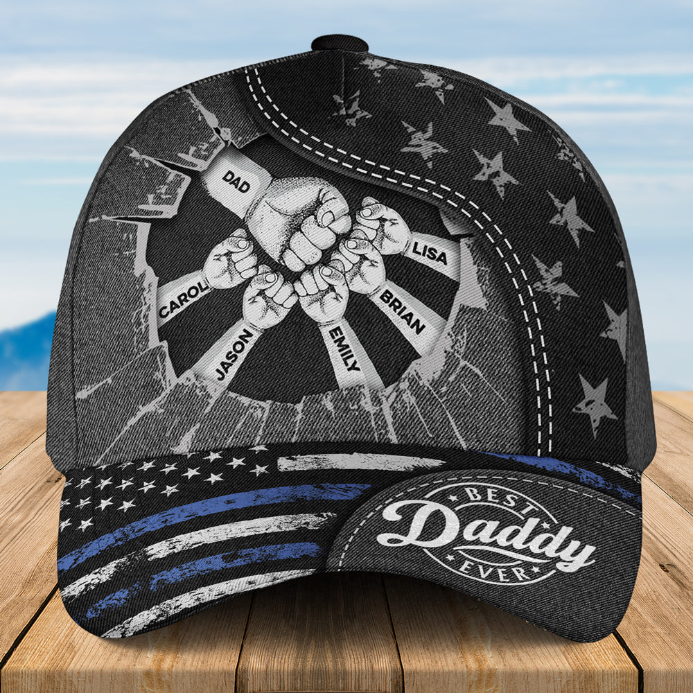 Fist Bump For Daddy - Personalized Custom Classic Cap