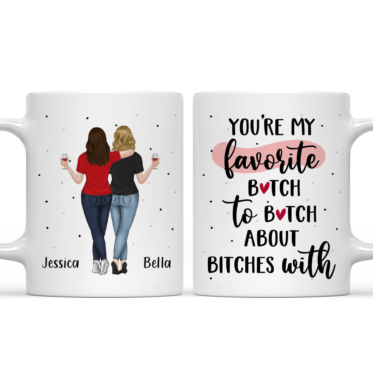 Best Besties -  Personalized Custom Coffee Mug