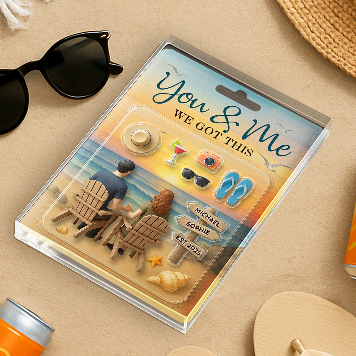 We Built A Life We Loved - Personalized Custom Acrylic Plaque