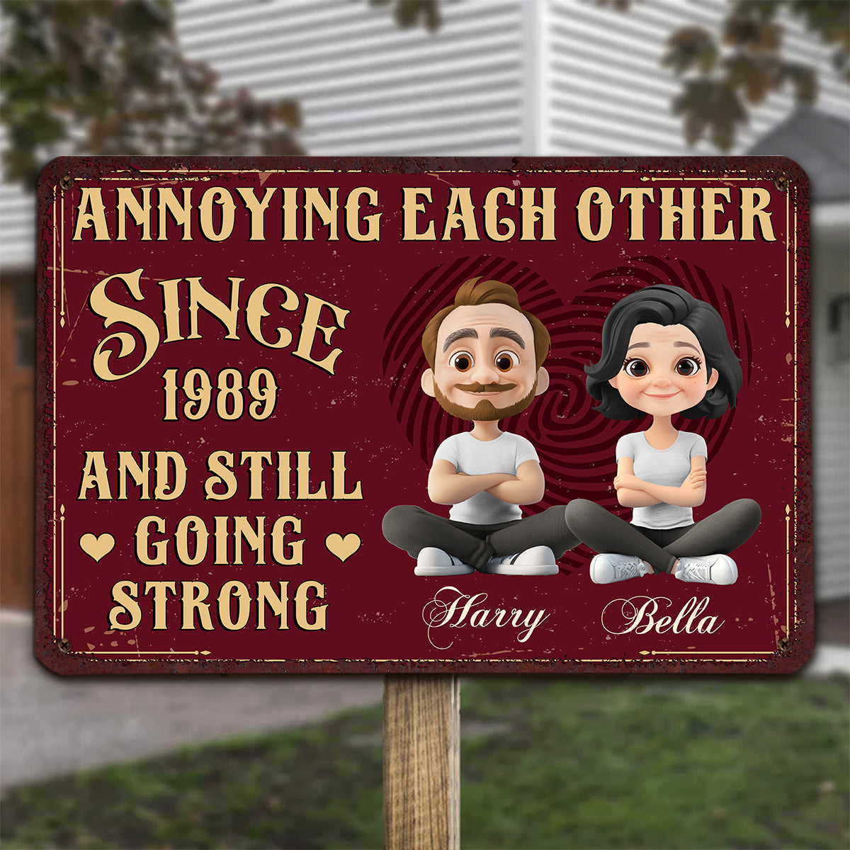 Together Forever - Personalized Custom Metal Sign