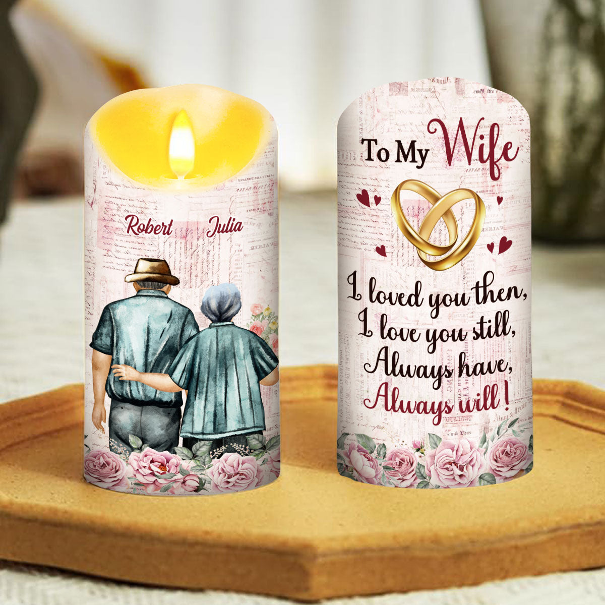 Love You Still - Personalized Custom LED Candle