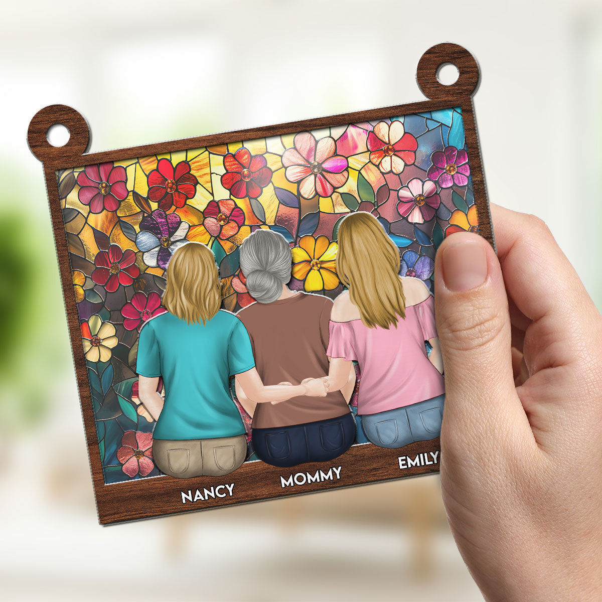 Mother & Daughter - Personalized Custom Suncatcher