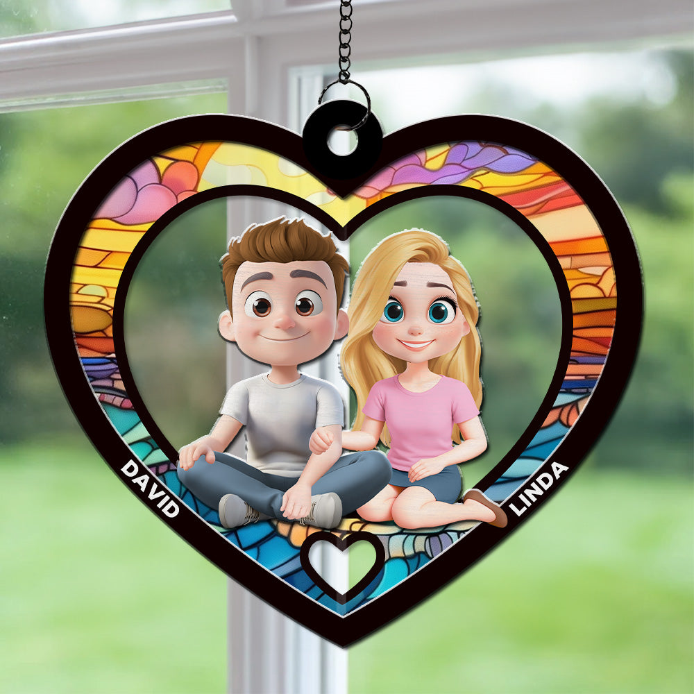 You And Me Always Together - Personalized Custom Suncatcher