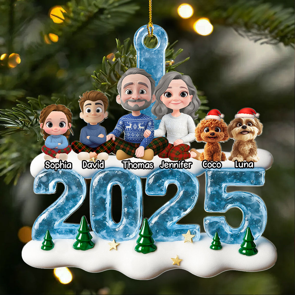 We And Our Kids Ice - Personalized Custom Acrylic Ornament
