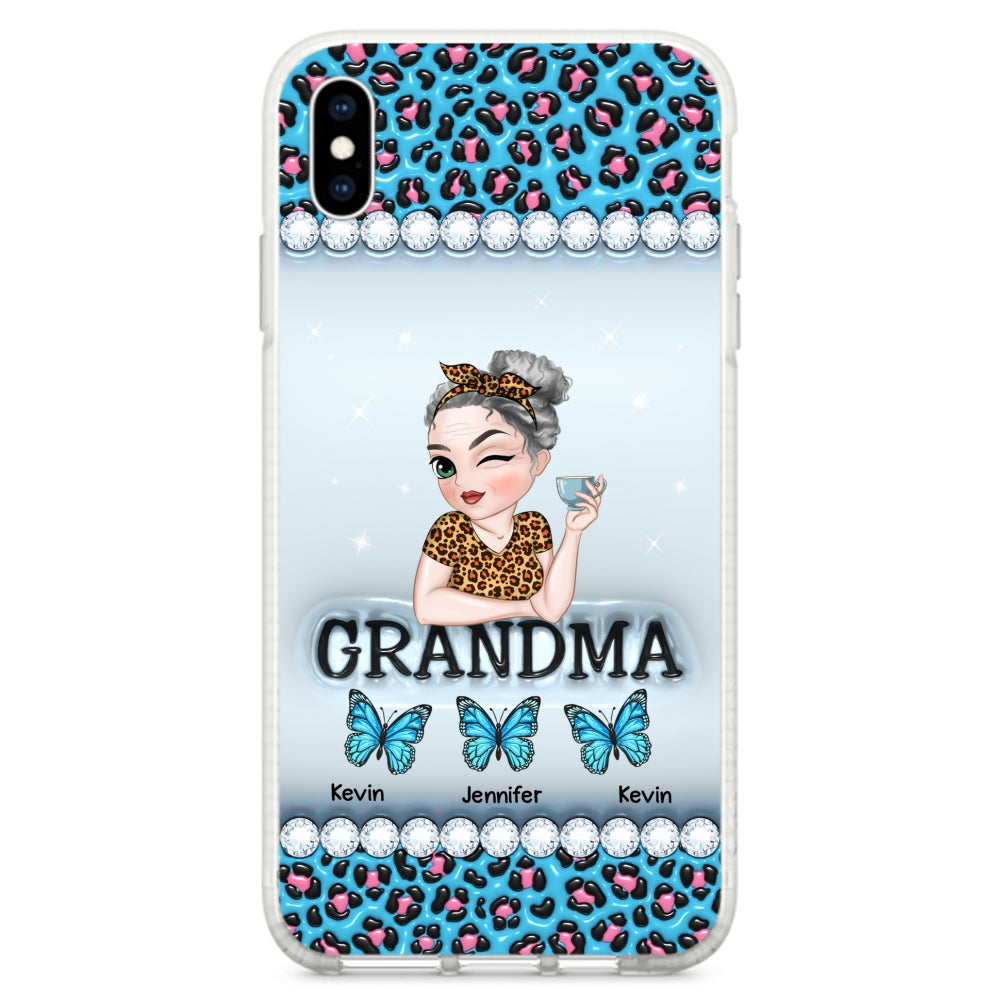 Grandma And Kids - Personalized Custom 3D Inflated Effect Phone Case