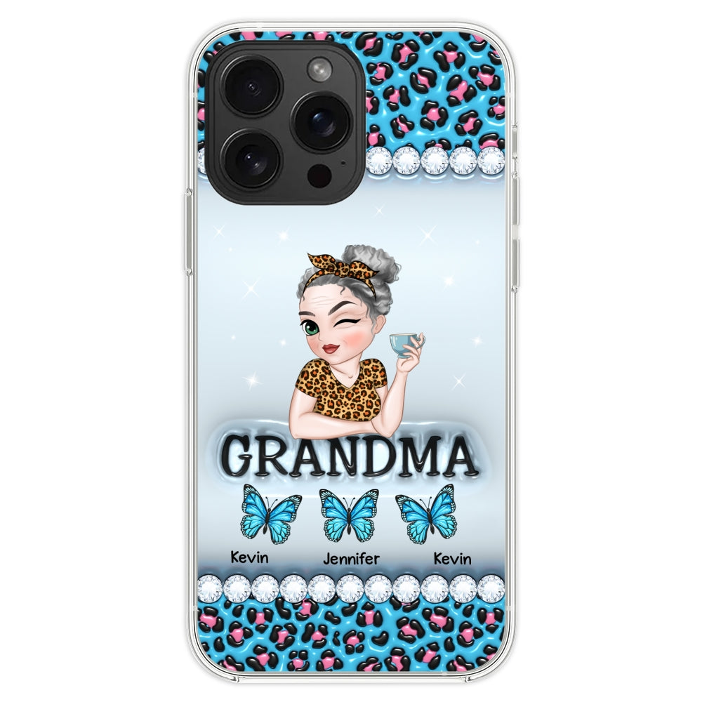 Grandma And Kids - Personalized Custom 3D Inflated Effect Phone Case