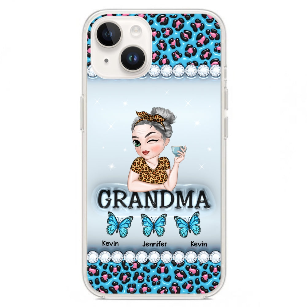 Grandma And Kids - Personalized Custom 3D Inflated Effect Phone Case