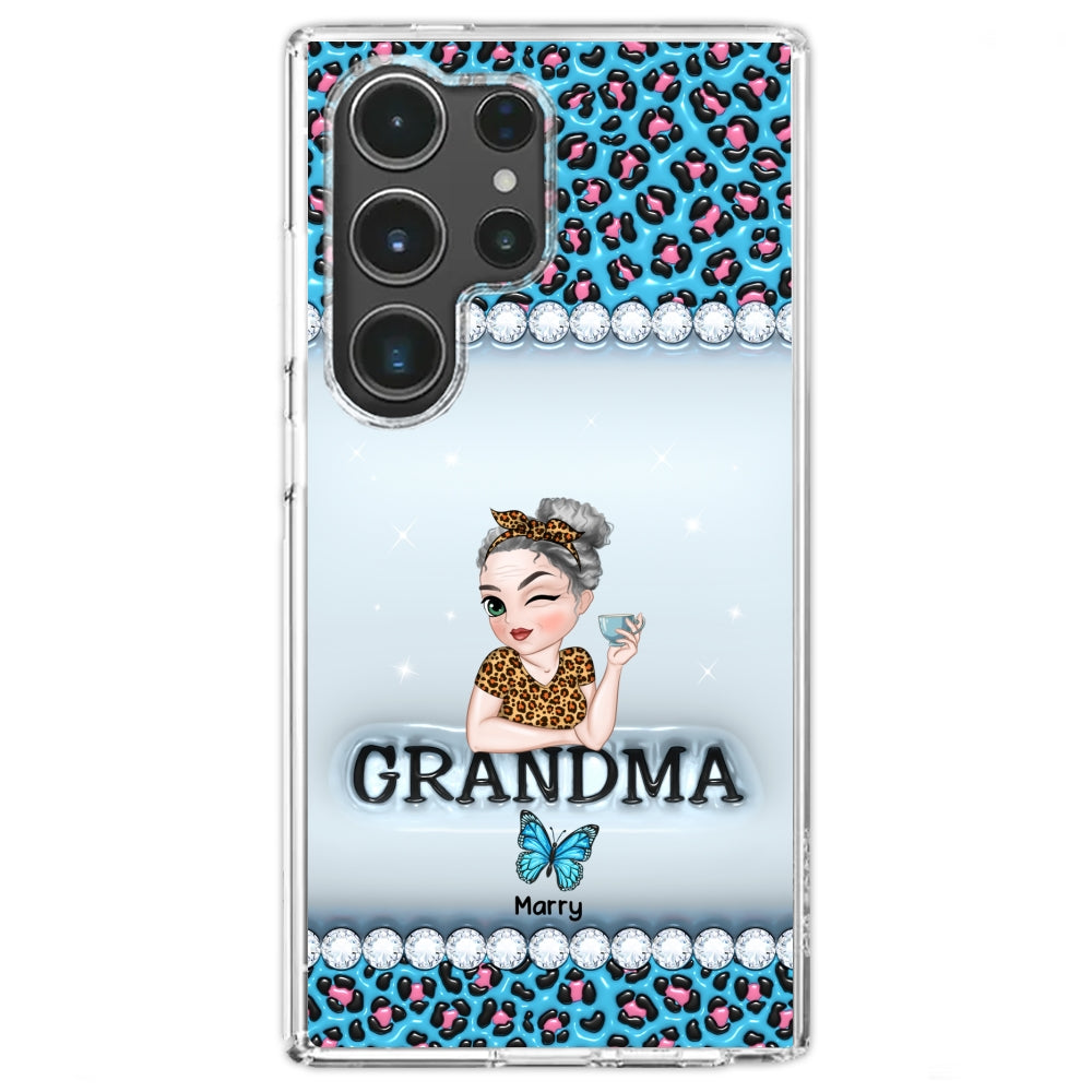 Grandma And Kids - Personalized Custom 3D Inflated Effect Phone Case