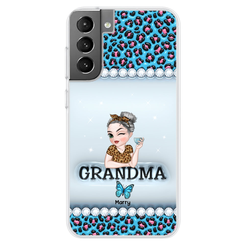 Grandma And Kids - Personalized Custom 3D Inflated Effect Phone Case