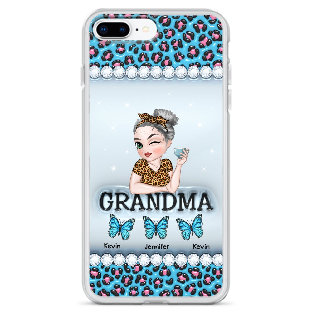 Grandma And Kids - Personalized Custom 3D Inflated Effect Phone Case