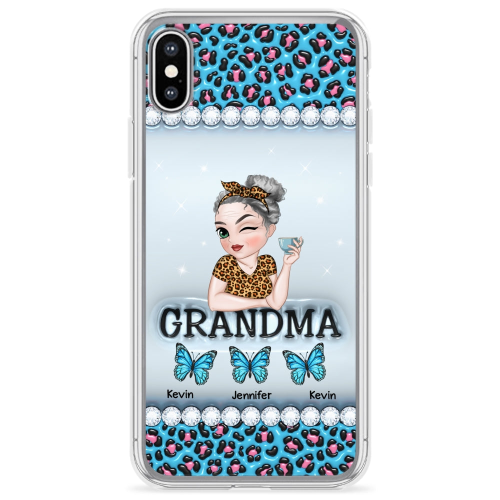 Grandma And Kids - Personalized Custom 3D Inflated Effect Phone Case
