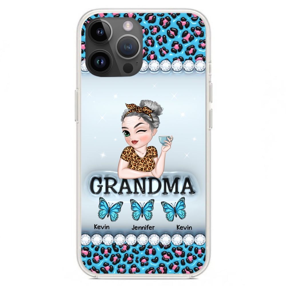 Grandma And Kids - Personalized Custom 3D Inflated Effect Phone Case