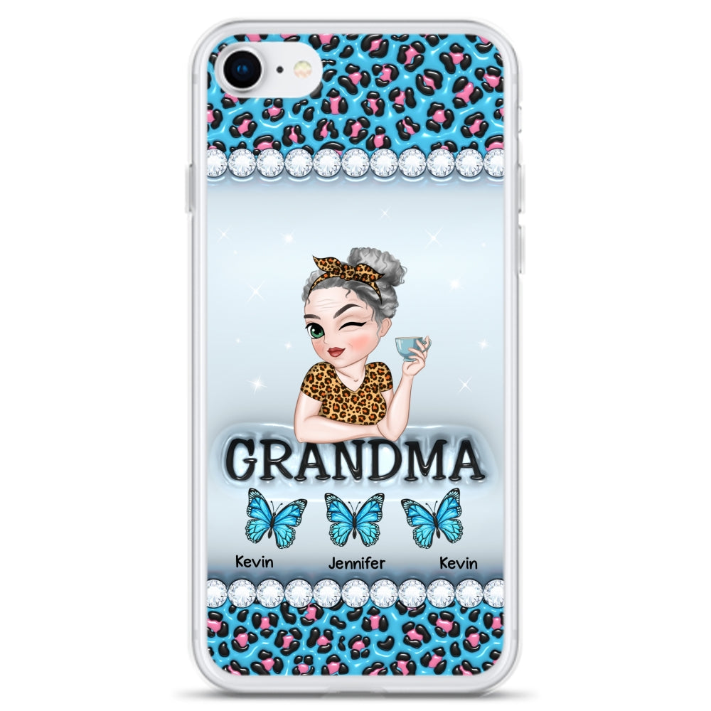 Grandma And Kids - Personalized Custom 3D Inflated Effect Phone Case