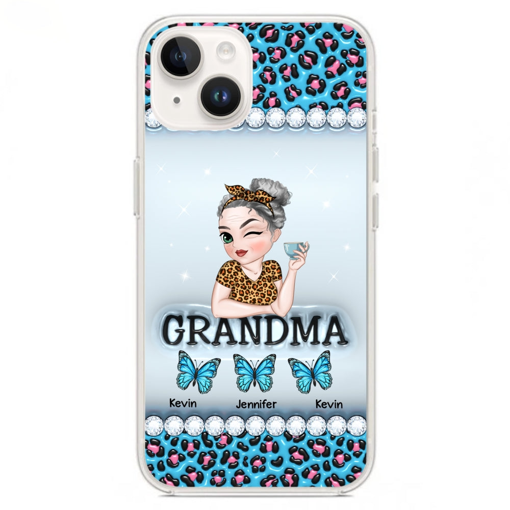 Grandma And Kids - Personalized Custom 3D Inflated Effect Phone Case