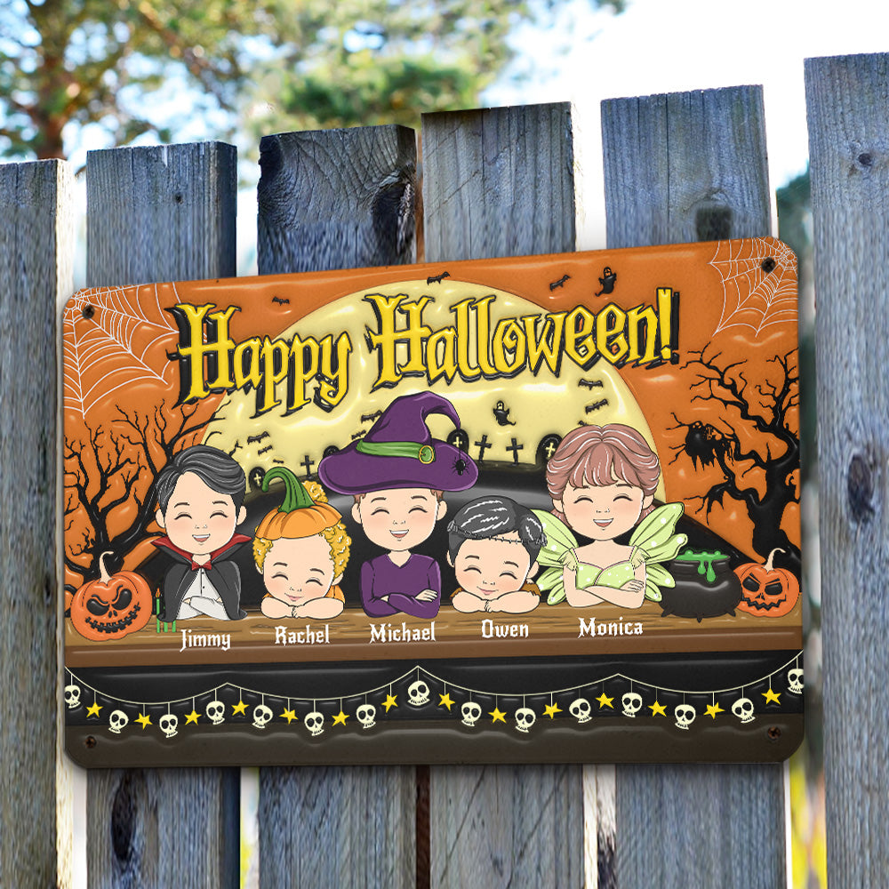 On Hallow Day - Personalized Custom 3D Inflated Effect Metal Sign