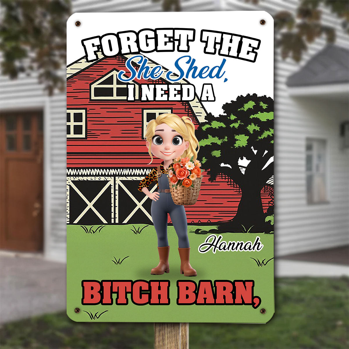 My Houseplants Live In Fear - Personalized Custom Metal Sign