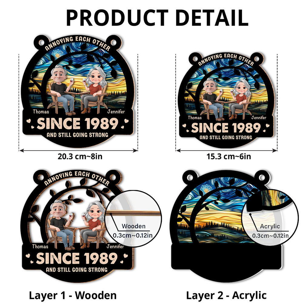 Love Still Going Strong - Personalized Custom Suncatcher