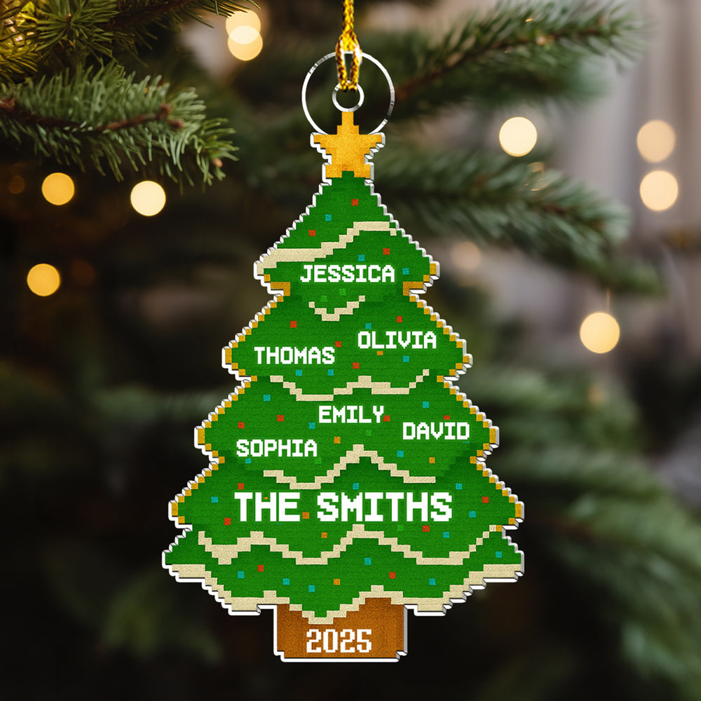 Lovely Family Tree - Personalized Custom Acrylic Ornament