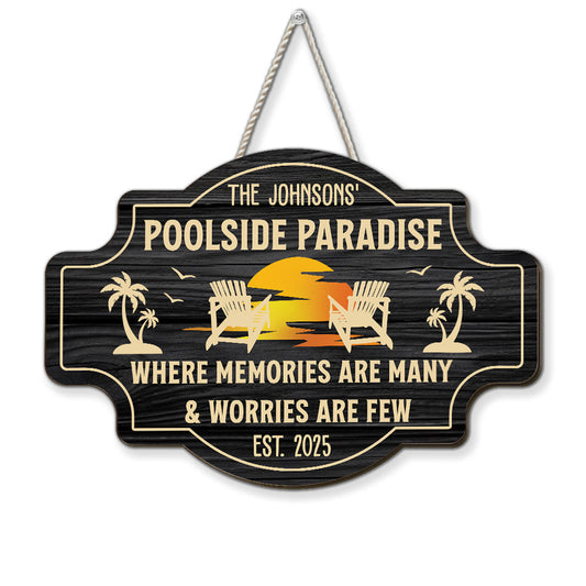 Where Memories Are Many - Personalized Custom Wood Sign