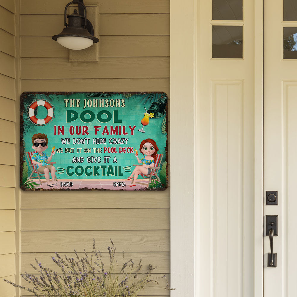 Our Pool - Personalized Custom Metal Sign