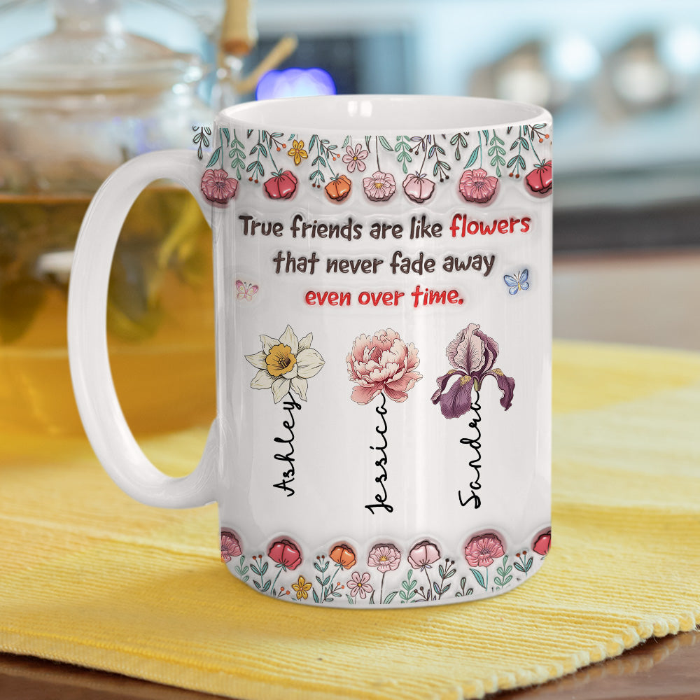 Our Bond Will Never Fade - Personalized Custom 3D Inflated Effect Mug