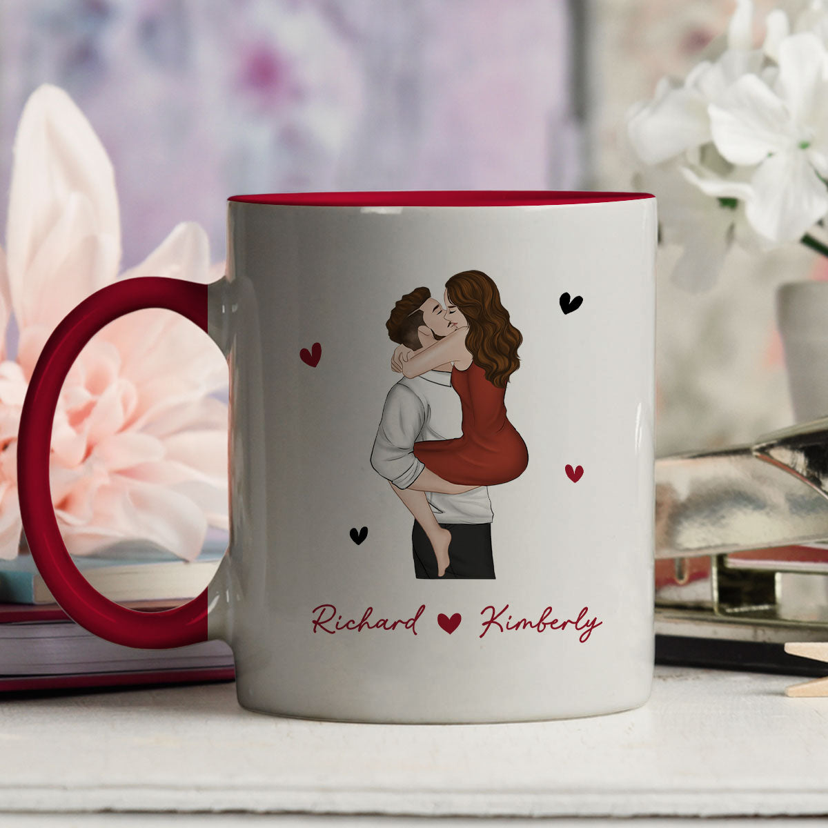 I Love You Always You - Personalized Custom Accent Mug