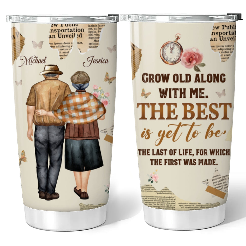 Grow Old With You - Personalized Custom Tumbler