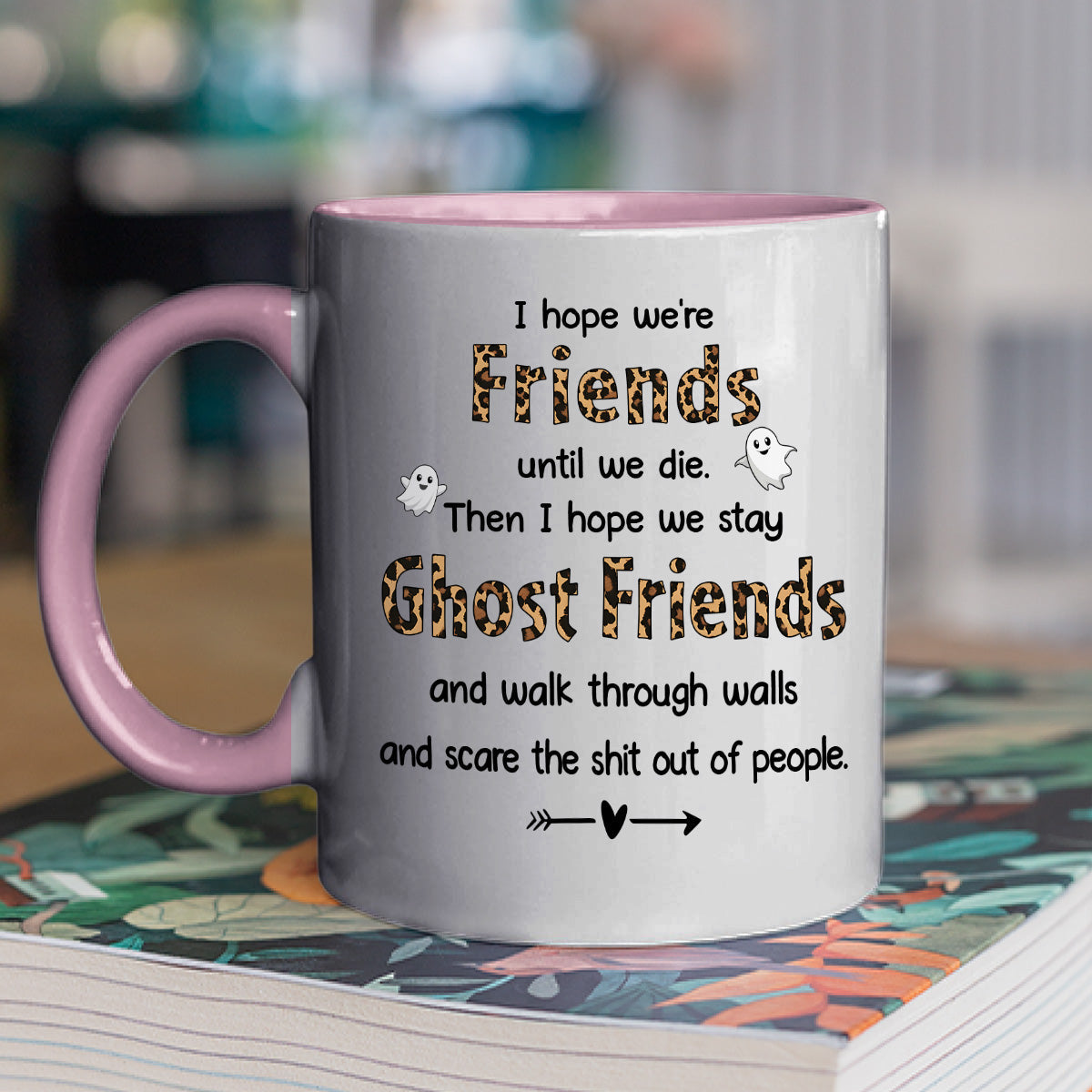 Ghost Friend - Personalized Custom Accent Mug