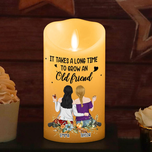 Grow An Old Friend - Personalized Custom LED Candle