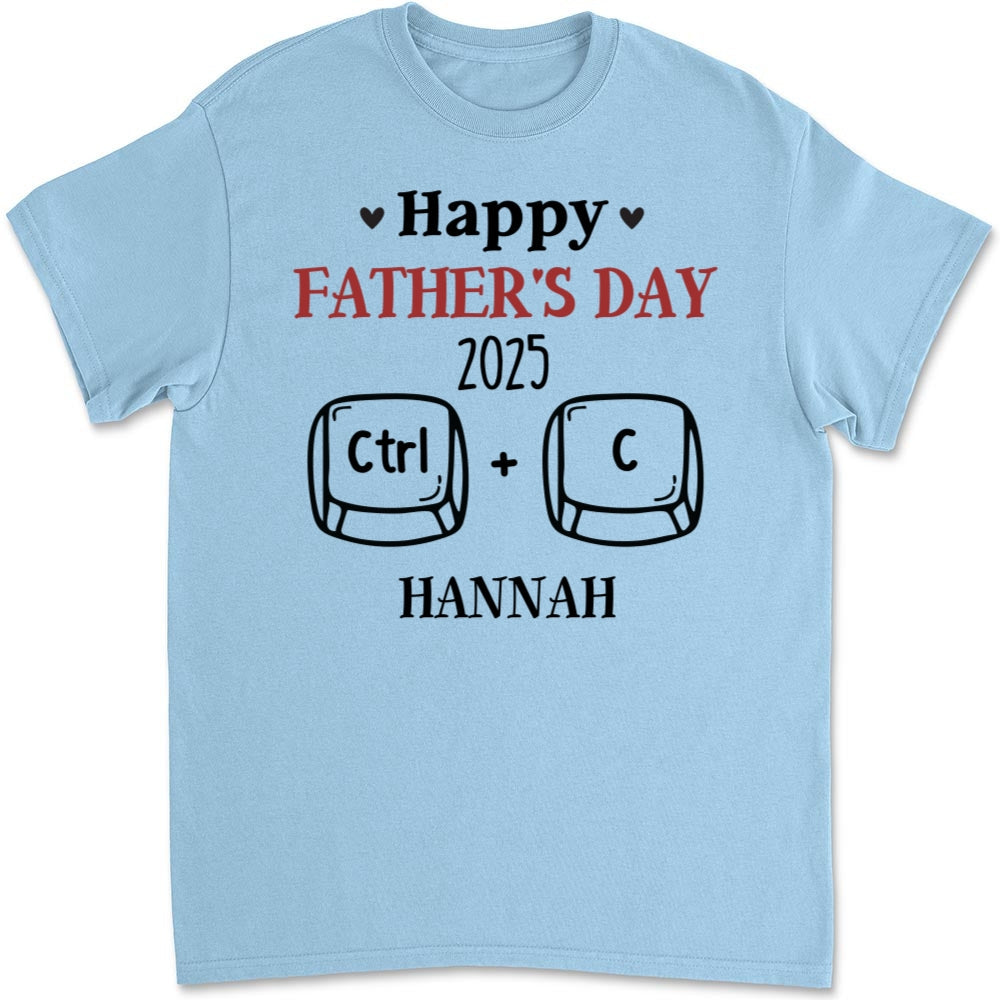 Father And Baby Matching - Personalized Custom T-shirt And Onesie