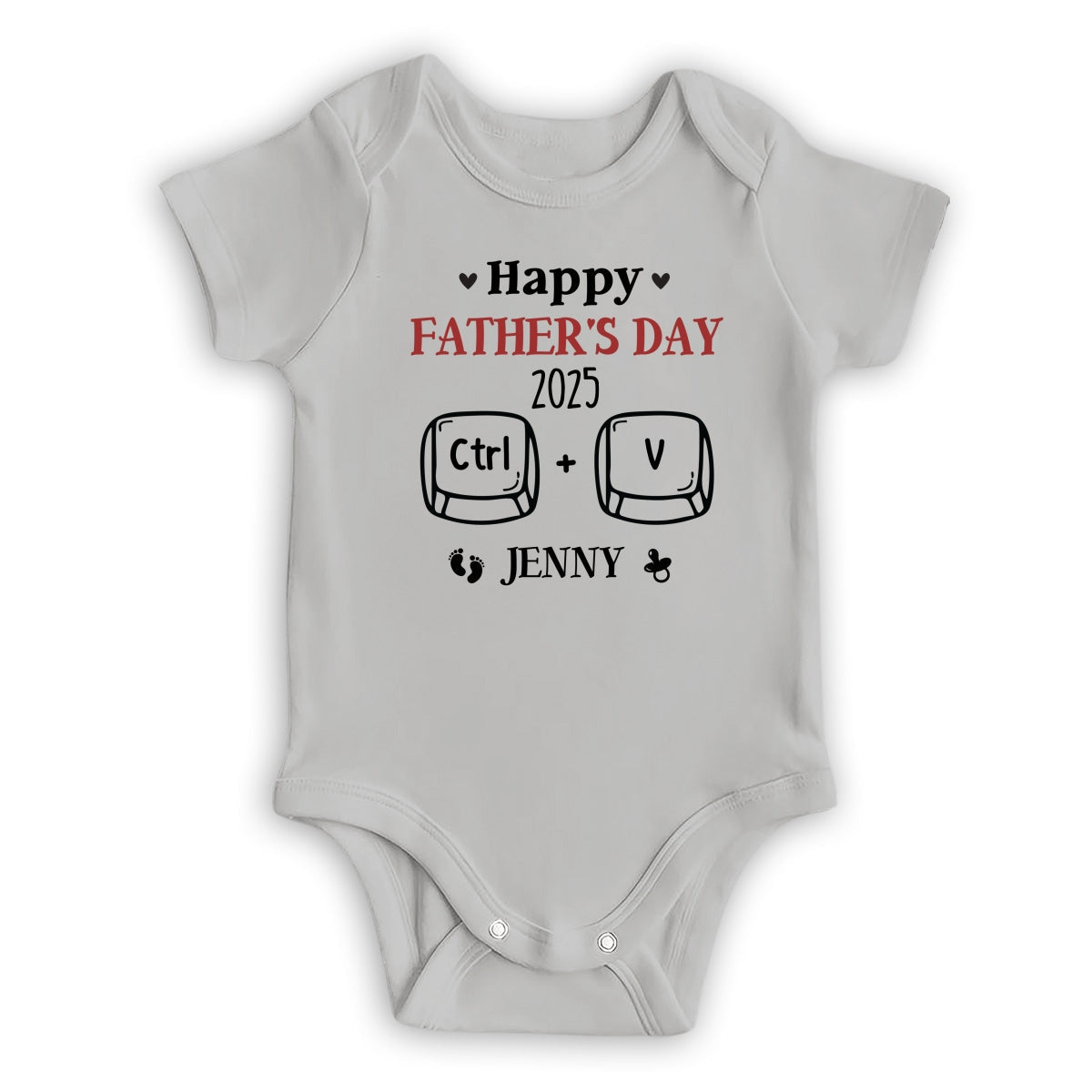 Father And Baby Matching - Personalized Custom T-shirt And Onesie