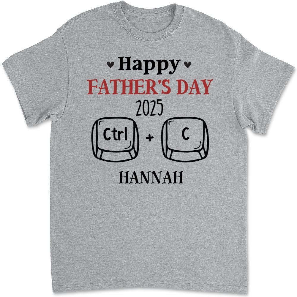 Father And Baby Matching - Personalized Custom T-shirt And Onesie