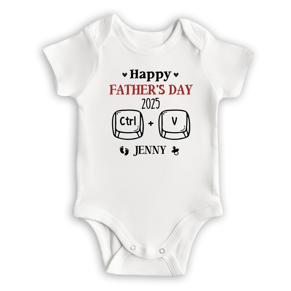 Father And Baby Matching - Personalized Custom T-shirt And Onesie