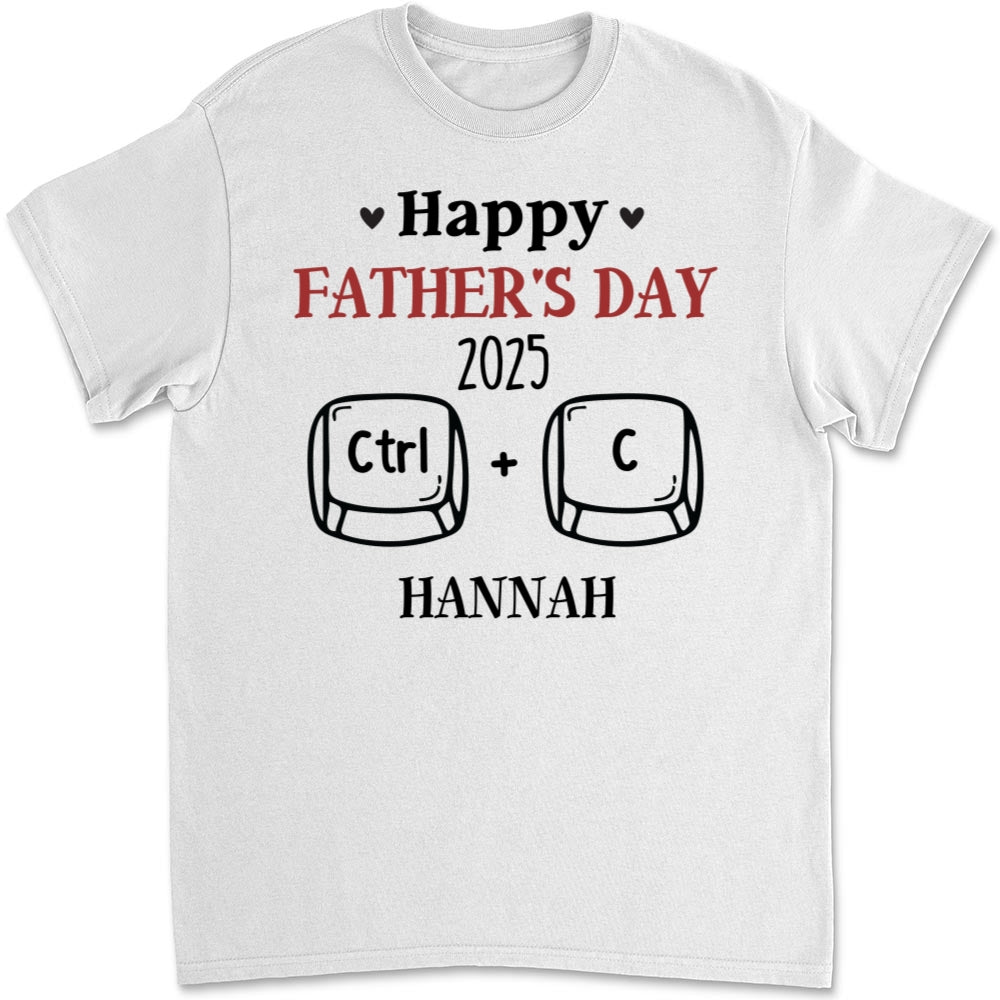 Father And Baby Matching - Personalized Custom T-shirt And Onesie