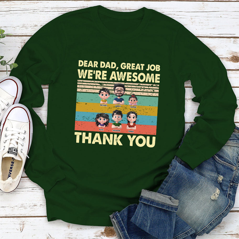 Thank You Dad - Personalized Custom Shirt