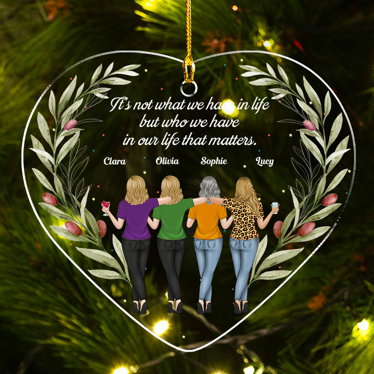 Who We Have In Our Life That Matters - Personalized Custom Acrylic Ornament
