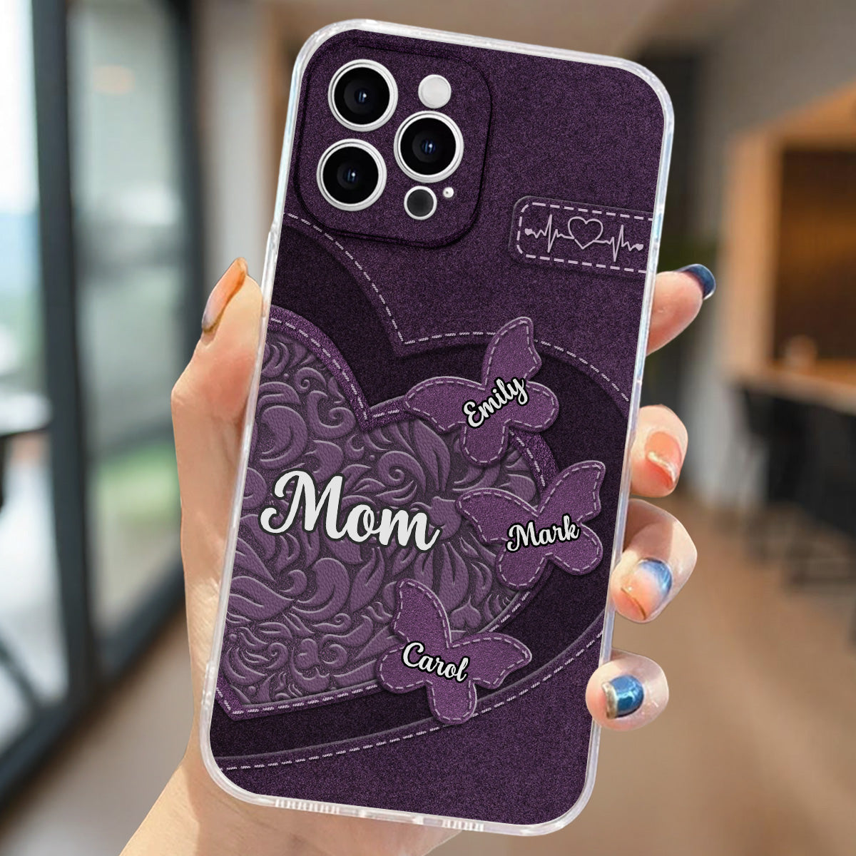 Butterfly Heart - Personalized Custom Phone Case