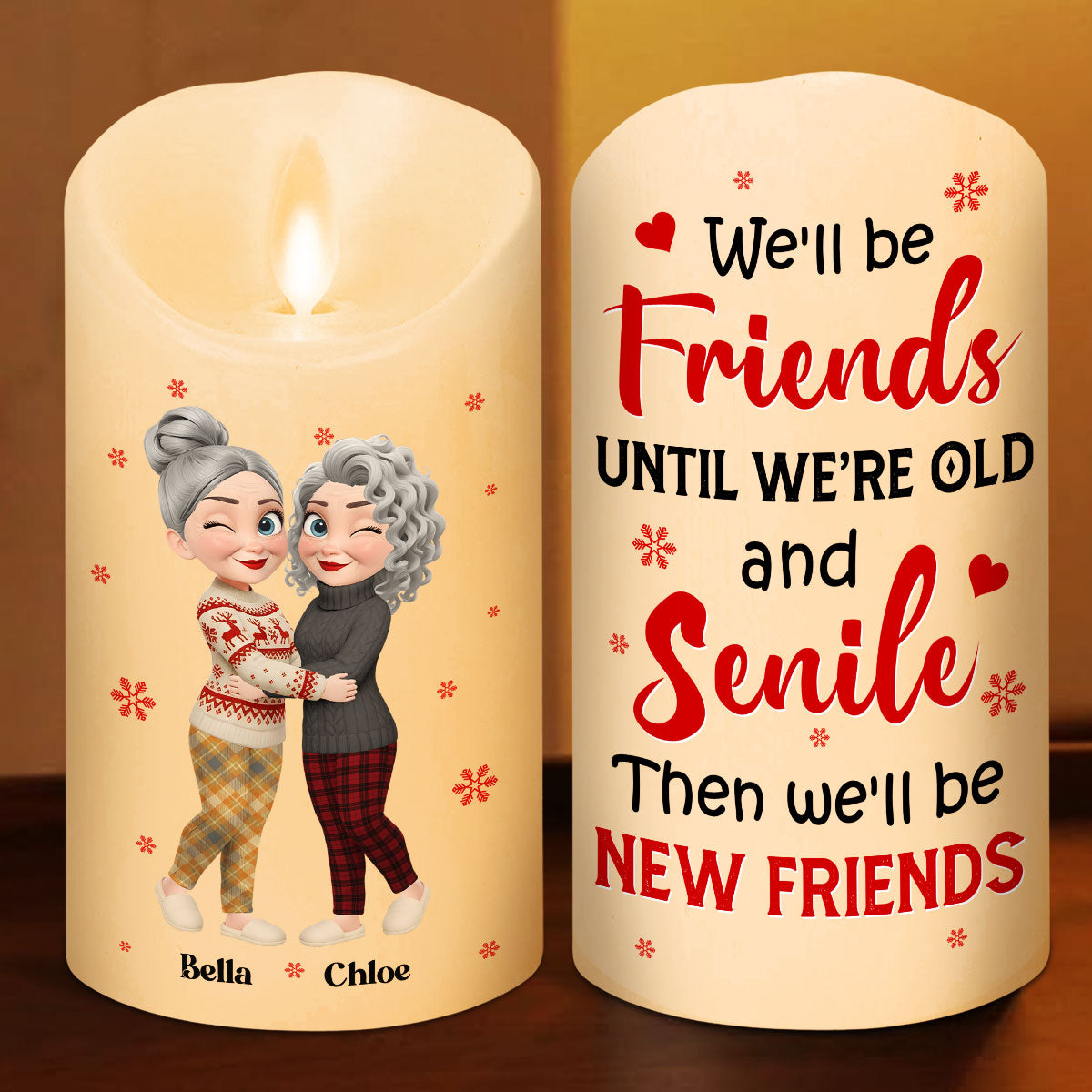 Warm Wishes - Personalized Custom LED Candle