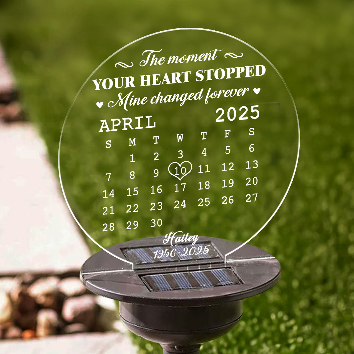 The Moment - Personalized Custom Solar Light