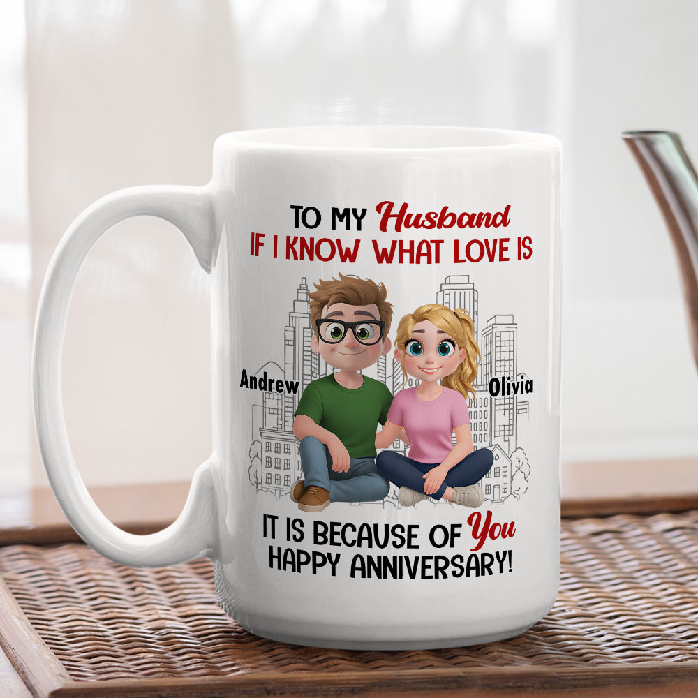 Love Means You And Me - Personalized Custom Coffee Mug