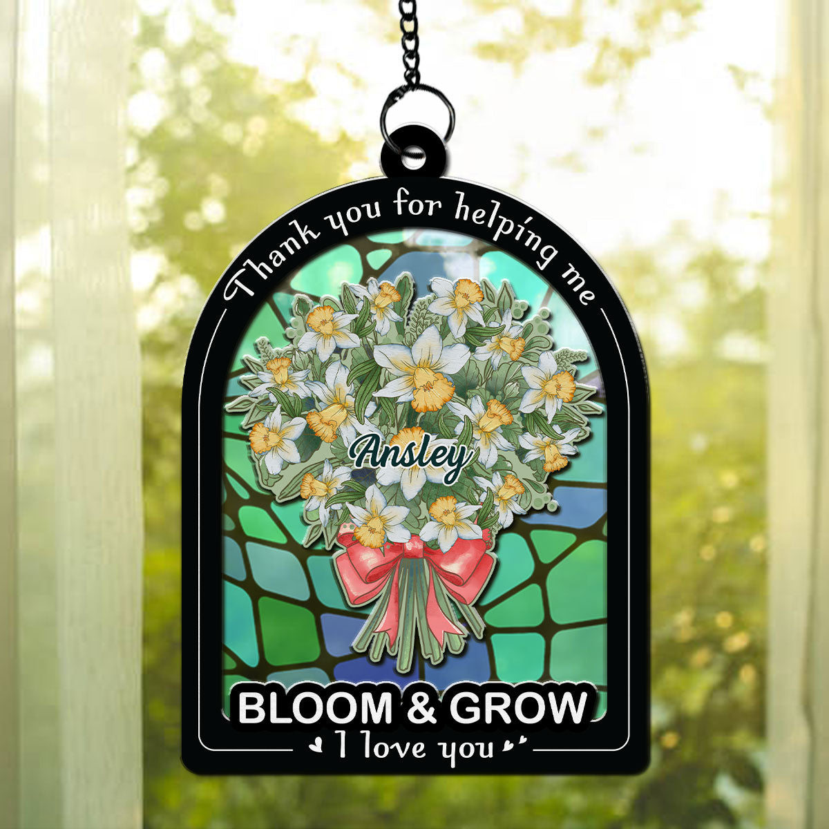 Love You A Bunch - Personalized Custom Suncatcher