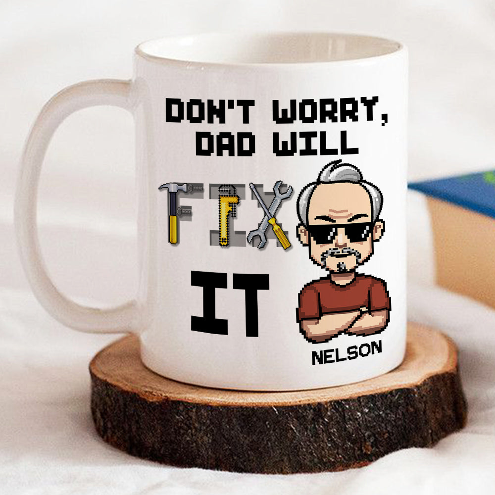 Fix It Pixel - Personalized Custom Coffee Mug