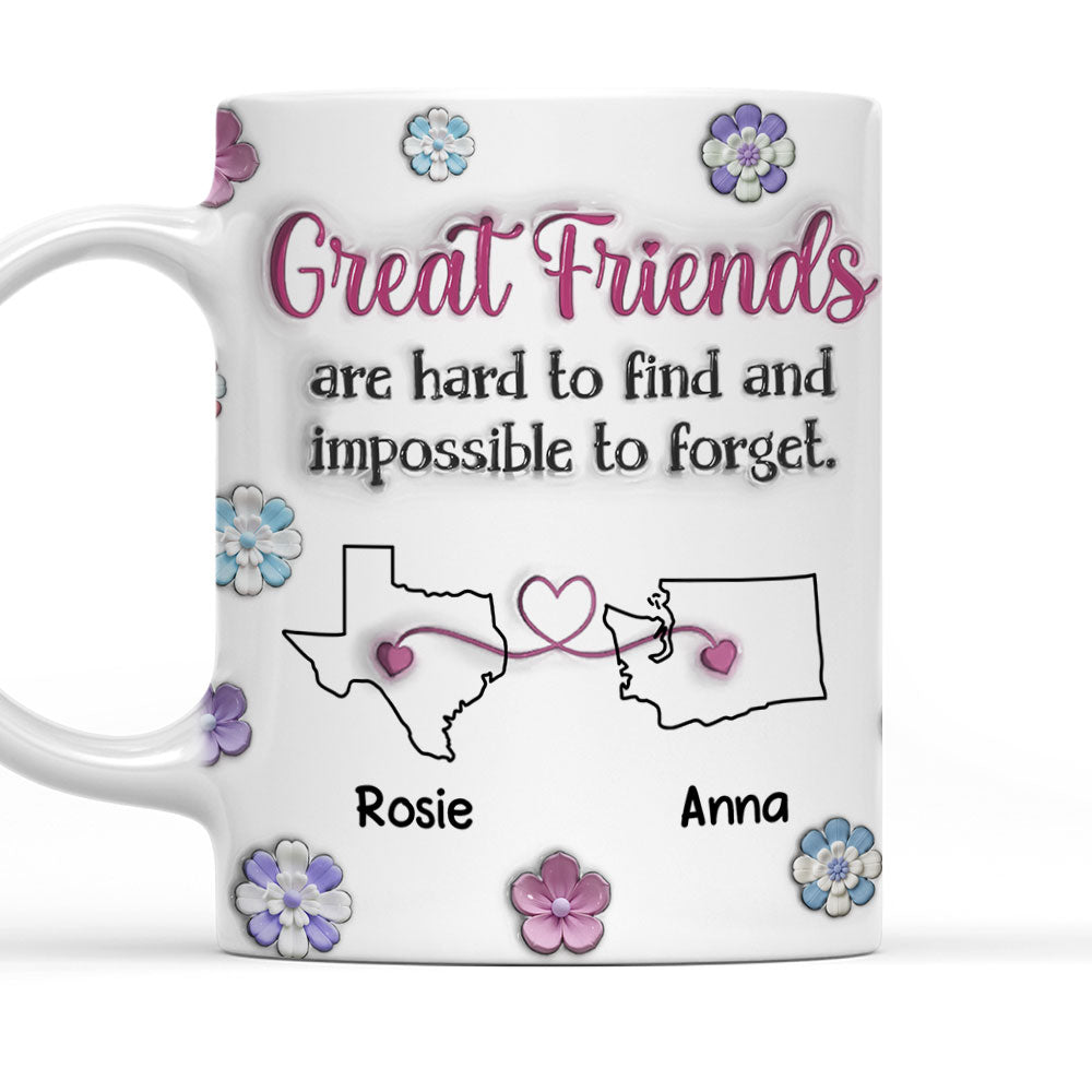 Great Friend - Personalized Custom 3D Inflated Effect Mug