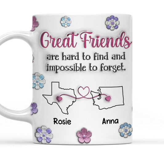 Great Friend - Personalized Custom 3D Inflated Effect Mug