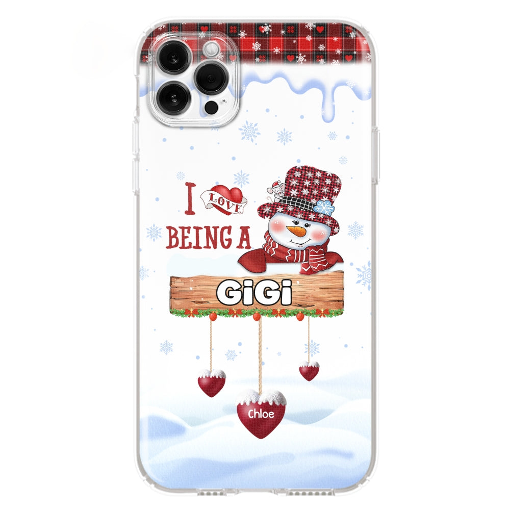 I Love Being A Grandma - Personalized Custom Phone Case