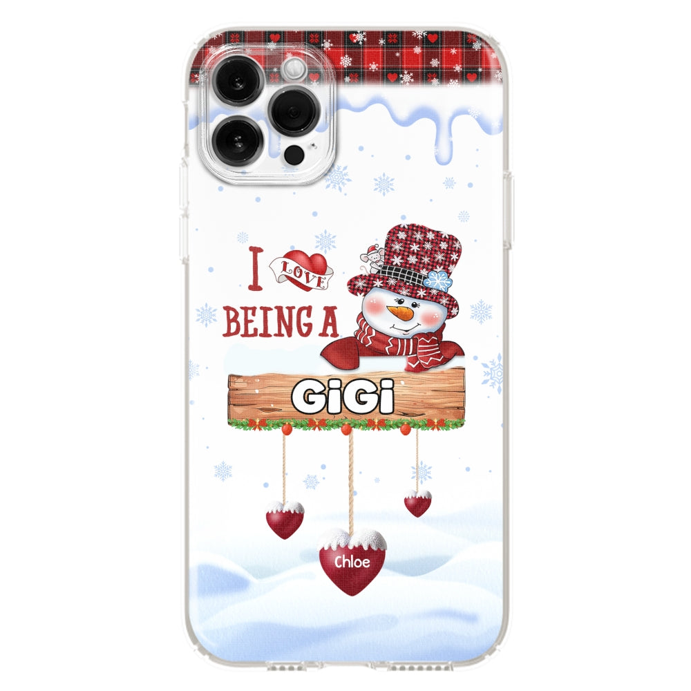 I Love Being A Grandma - Personalized Custom Phone Case
